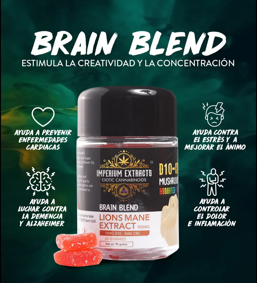 Brain Blend - GOMITAS D10-CBC LIONS MANE