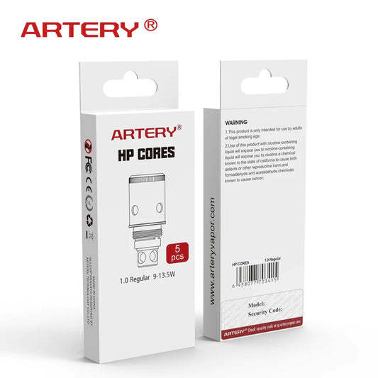 Artery HP Cores de 1,0 ohmios: 9-13,5 W